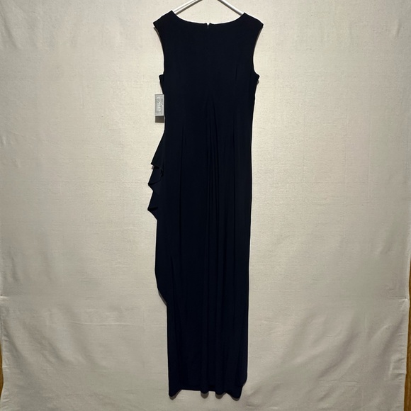 NWT Alex Evenings Embroidered Illusion-Yoke Gown - size 14 - Picture 5 of 8